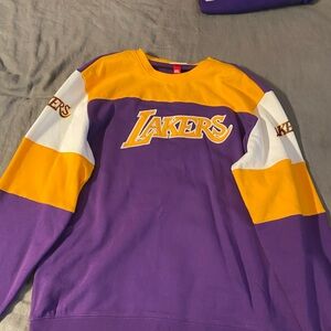 Mitchell&Ness lakers crewneck jacket brand new never worn have the tags